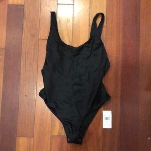 Rvca low back rubbed one piece bikini